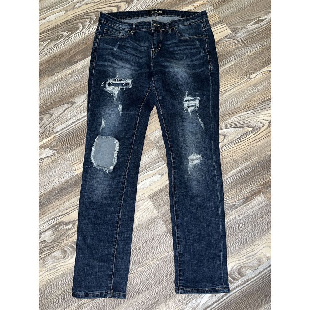 Grace In La Distressed Skinny‎ Jeans(1028)